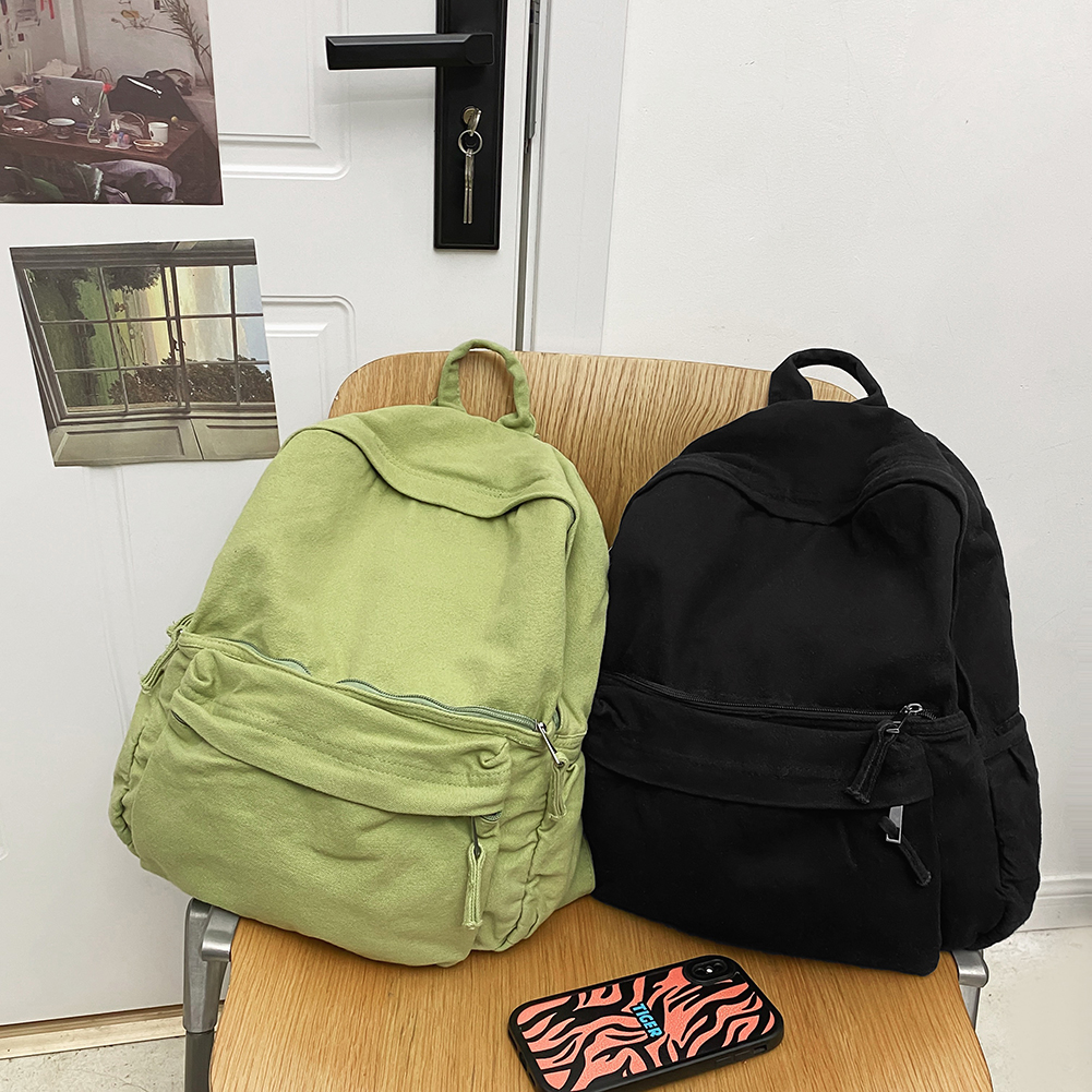 Women College Backpack Casual Solid Color Hiking Backpack Outdoor Sport School Bag Large Capacity Travel Laptop Rucksack 13e38