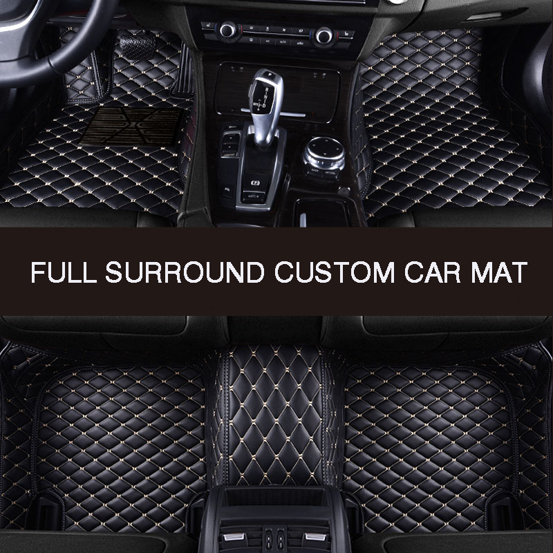 Full Surround Custom Car Floor Mat For AUDI A1 A3 A4 A5 A6 A7 A8 Q2 Q3 Q5 Q7(4seat/5seat) R8 S1 S3 S4 S5 S6 S7 Car Accessories
