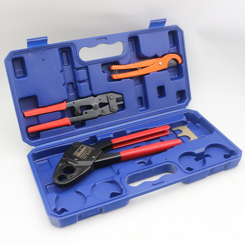 Combo Angle Head Pex Pipe Plumbing Crimping Tool FT-1234A