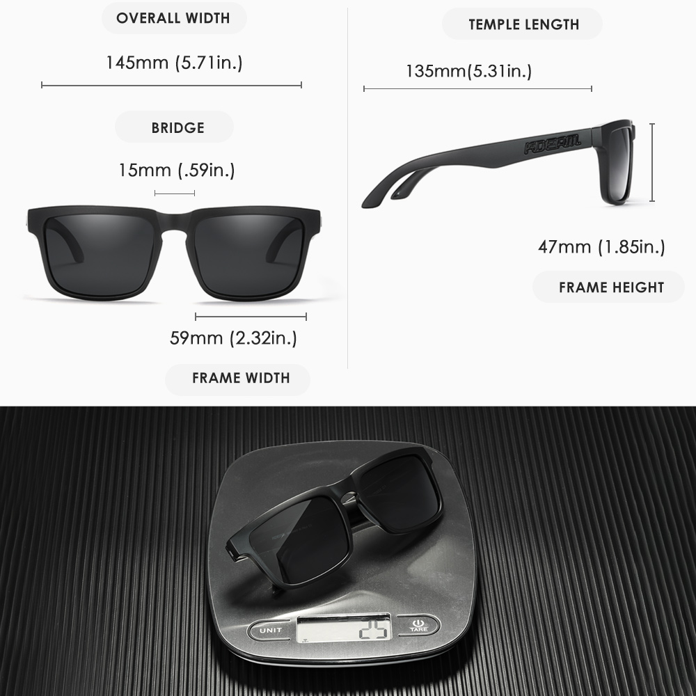 Ken Block Sunglasses Polarized Sports Men Driving Party eyewear Square Sun Glasses Mirrored lens UV400 31 Colors KDEAM