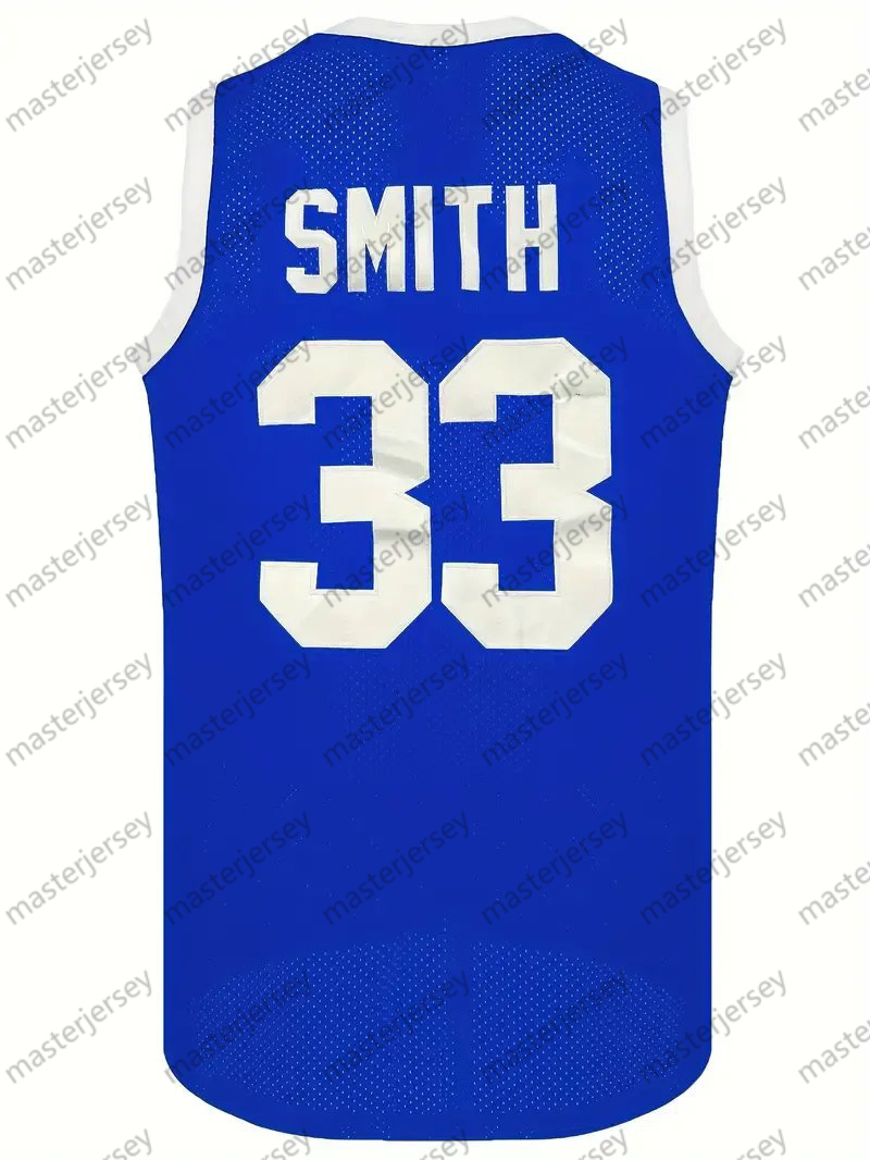 #33 SMITH Men's Basketball Jersey Sweatshirt - Embroidered Movie Mesh Letters & Numbers, Crew Neck Sleeveless Training Vest, Loose Fit Athletic T