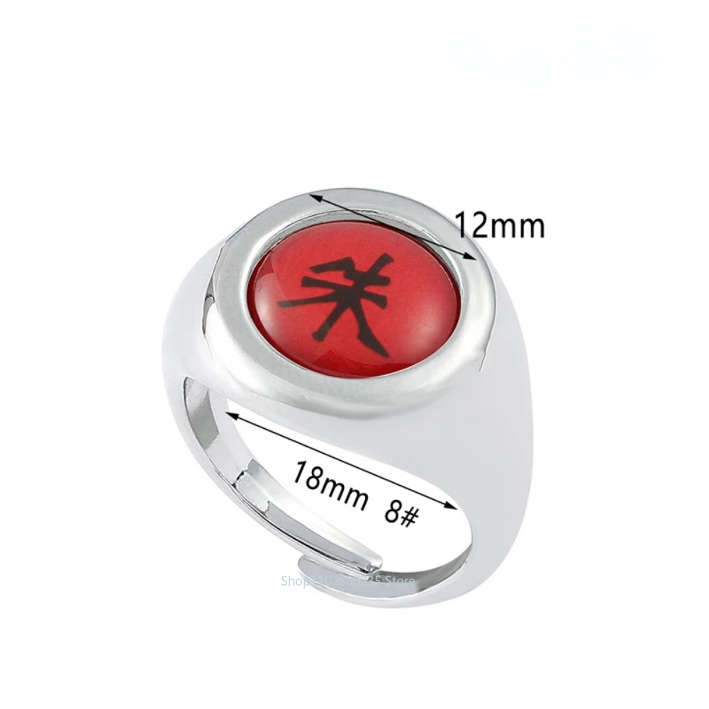 Anime Naruto Cosplay Ring Akatsuki Ninja Rings Nagato Deidara Sasori Kakuzu Orochimaru Zetsu Hidan Figure Ring Christmas Gift