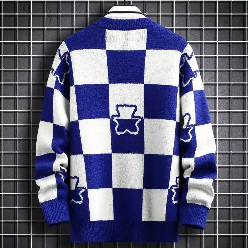 High Quality 20 pieces of winter hip-hop printed loose mens sweaters high-end cashmere sweaters mens clothing plain weave Christmas plow T241111