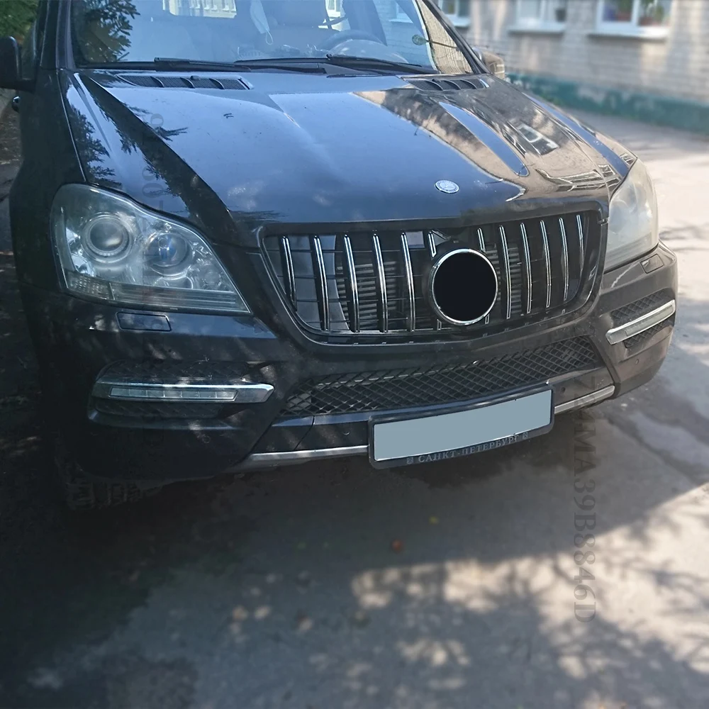 Sport Diamond GT Front Grille Hood Radiator Grid Mesh For Mercedes Benz GL X164 2005-2012 GL320 GL350 GL450 GL500 GL550 Grill