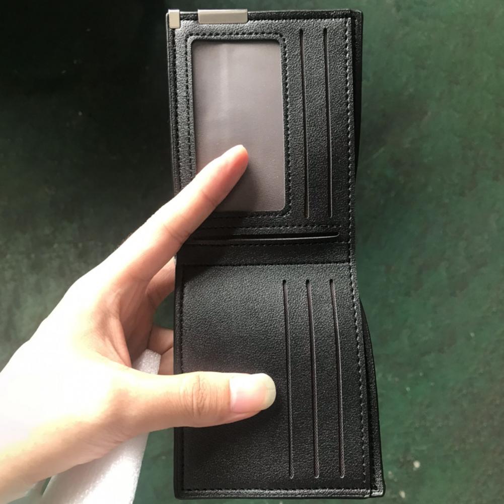 Coin Purse Popular Space-saving Wallet Purse Faux Leather Men Handbag