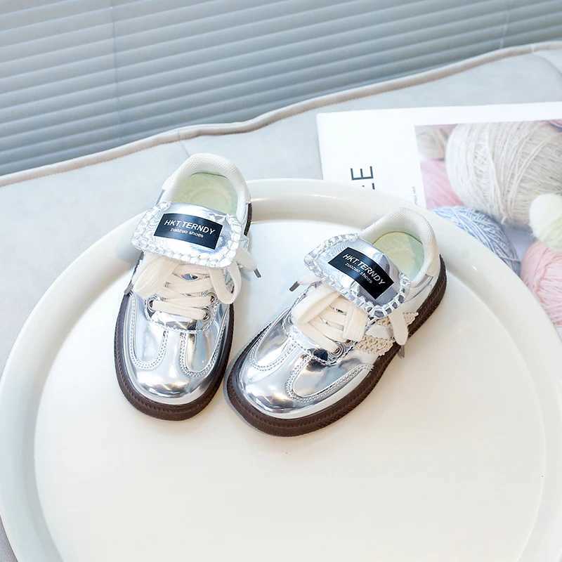 Leopard Print childrens leather sports shoes for boys and girls lightweight breathable and non slip sports shoes for young children X250429