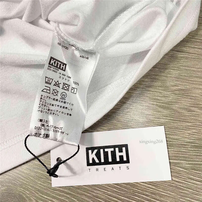 2021ss KITH TREATS LOCALE Tee T-shirt Men Women Vintage 1:1 High Quality White ice Tops Y220516