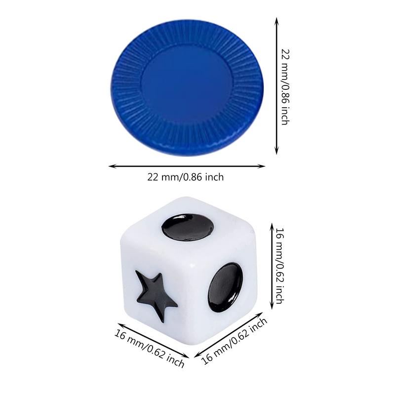 Left Rights Center Dice Game Innovative LeftRight Center Table Game With 3 Dices And 24 Chips For Family Nights Friends Gatheri