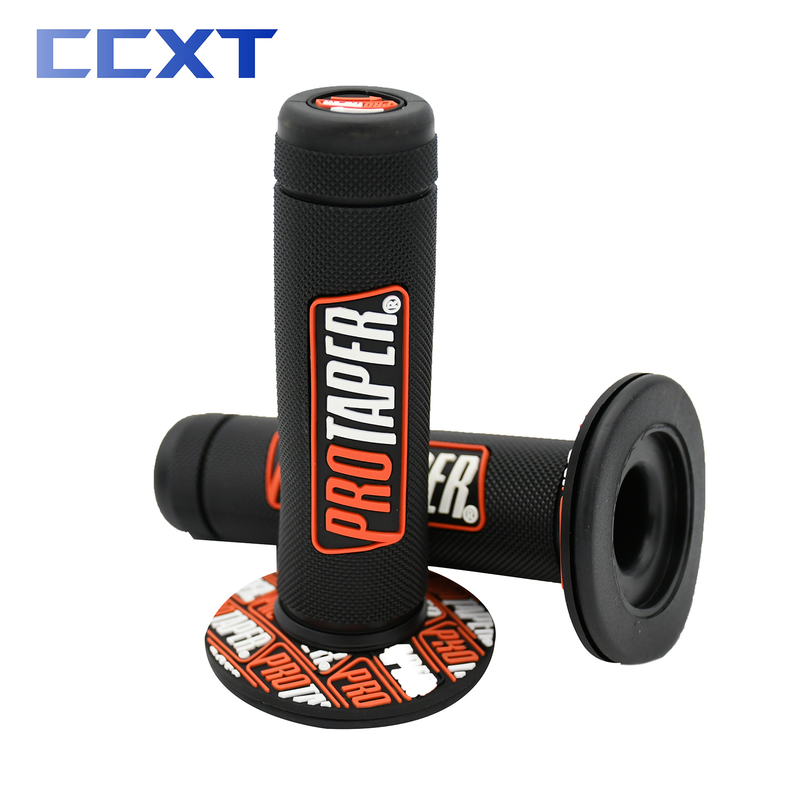 Motorcycle Handle Bar Motocross Handle Grips Rubber Gel Hand Handlebar Grips 7/8" And 1-1/8" For Motocross Dirt Bike Universal