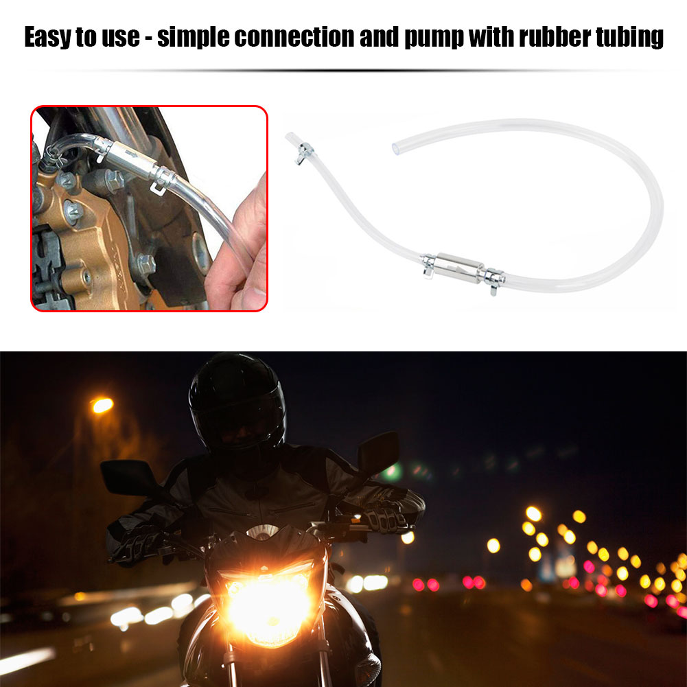 Motorcycle Brake Bleeding Oil Change Pump Tool Single Way Valve Bleeder Fluid Hose Hydraulic Bleeding Replacement Adapter Tube