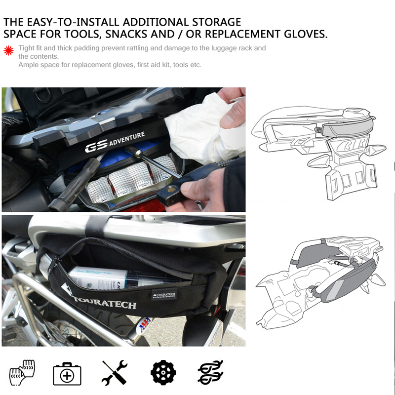 Lage Rack Under Bag For R 1250 GS 1200 R1250GS R1200GS LC F750GS F850GS Accessories Travel Storage Tool Waterproof Bags