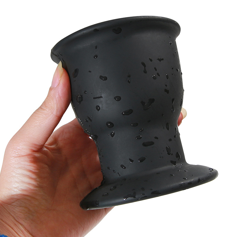 Silicone Black Cleaner Bidet Hollow Rushed Anal Douche Shower Cleaning Adult Enemator Enema Butt Plugs Washing 666 666