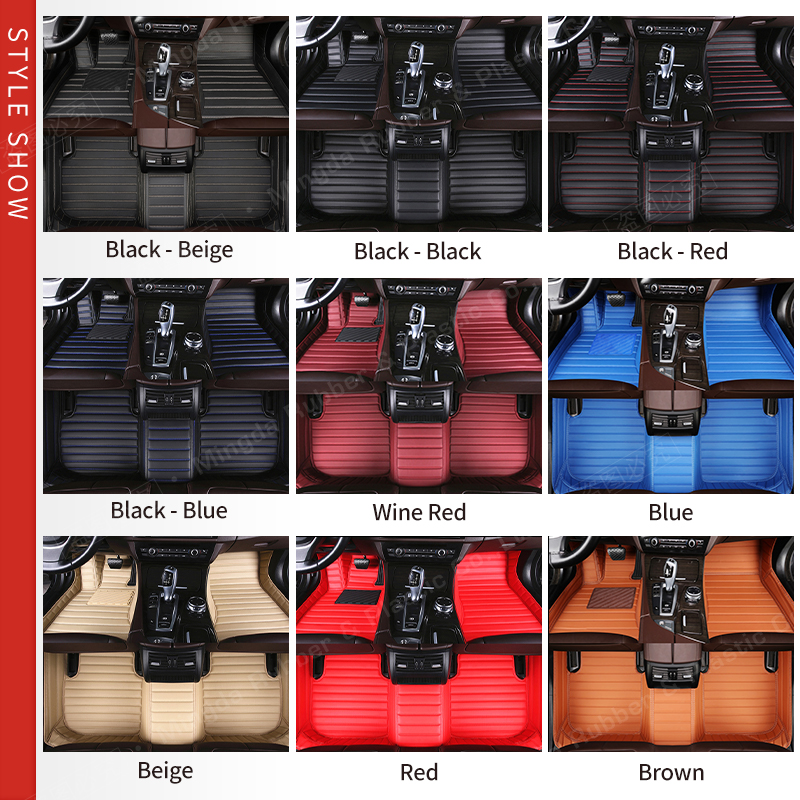 Custom Car floor mats for Jaguar XJ 2005 2006 2007 2008 auto foot Pads automobile carpet cover