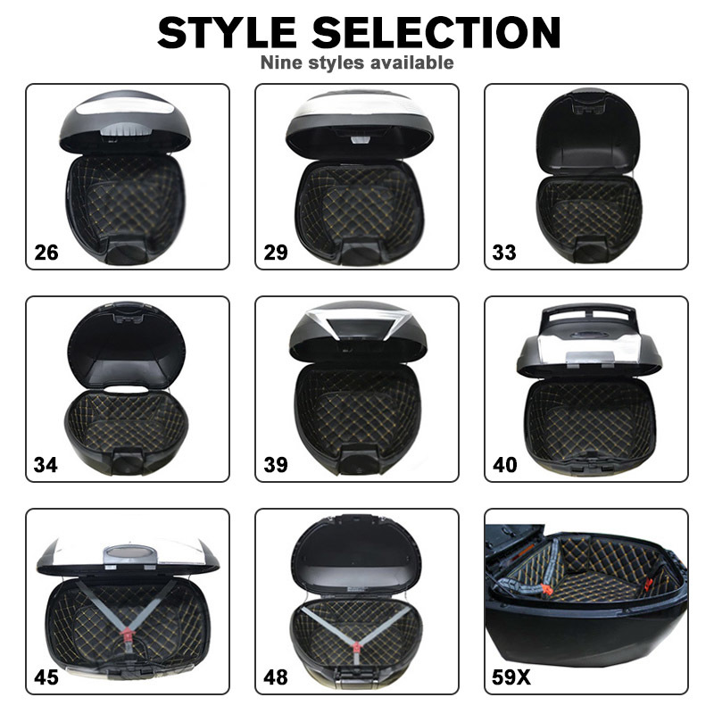 Motorcycle Pad Lining For SHAD Trunk Mat SH29 33 34 39 40 45 SH48 SH59 Soft Comfortable Size Correspondence