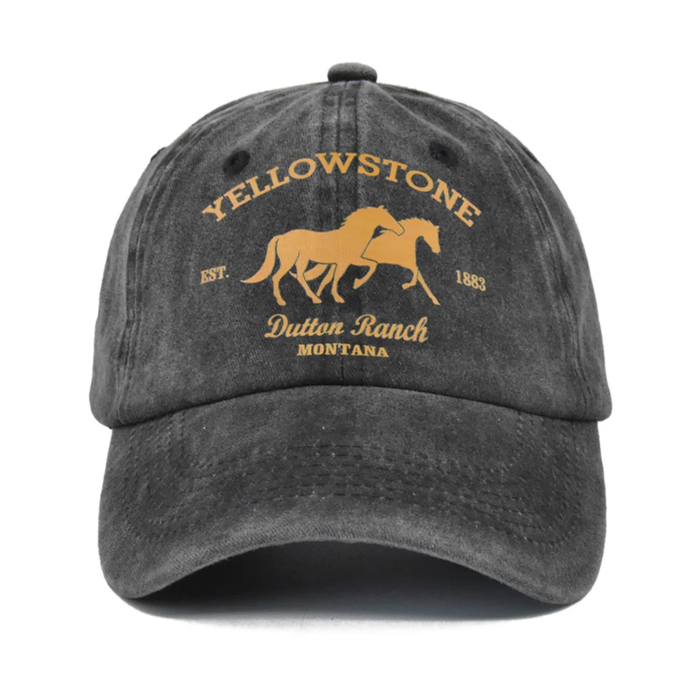 Baseball Cap Snapback Hat YELLOWSTONE Sun Hat Spring Autumn Baseball Cap Sport Cap Hip Hop Fitted Cap Hats For Men Women
