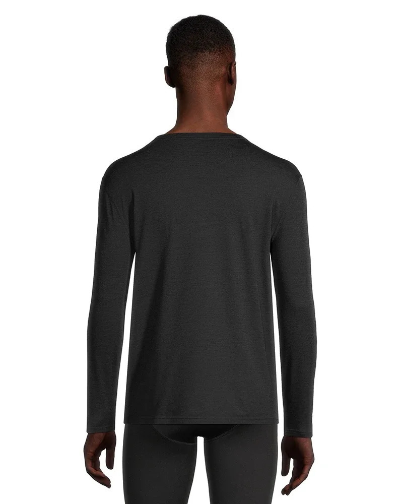Merino Wool Base Layer Top Mens 13% Thermal Underwear Long Sleeve Shirts for Outdoor Hiking Crew Tops Warm 241111