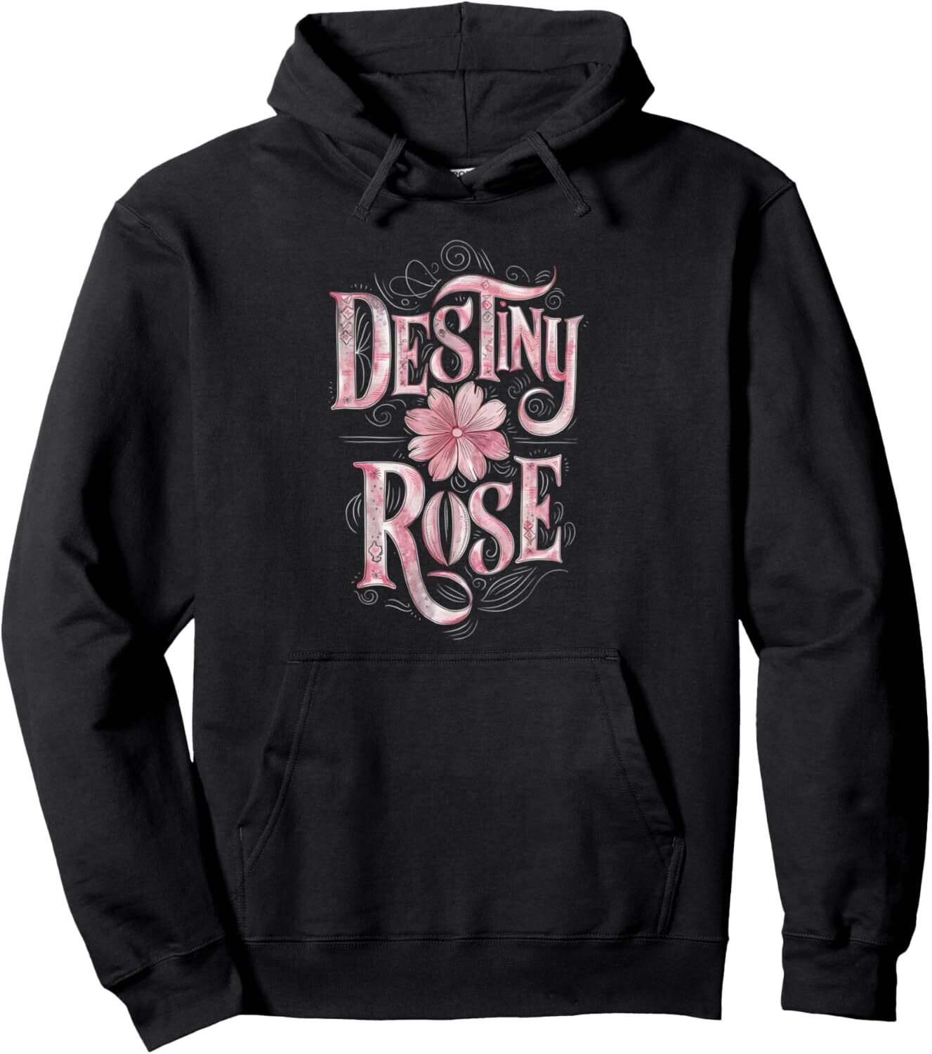 Hoodie for Mens Womens Rose Flower Floral Pink Pretty Design for Women Girls Pullover Hoodie Graphic Hoodies sweatshirt