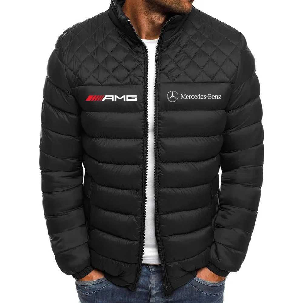 Men's Jackets 2024 mens and womens cycling Robles Mercedes Benz motorcycle thermal jacket outdoor sports leisure cycling jacket F1 racing car T241109