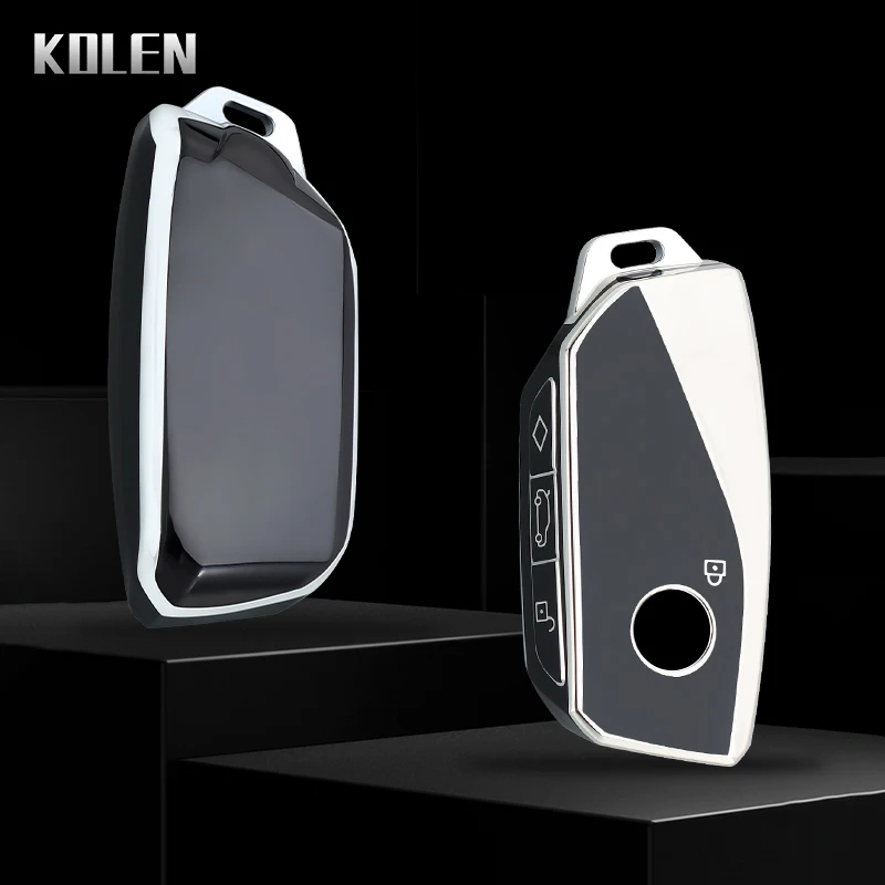 New TPU Car Key Case Cover Shell Fob For BMW i7 X7 G07 LCI iX I20 X1 U11 7 Series G70 G09 XM U06 G81 M3 2023 Protector Keyless