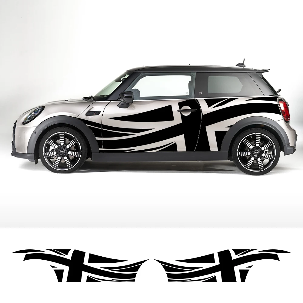 Car Body Side Stickers Auto England Flag Decal For Mini Cooper R56 R57 R58 R50 R52 R53 R59 R61 Countryman R60 F60 F55 F56 F54