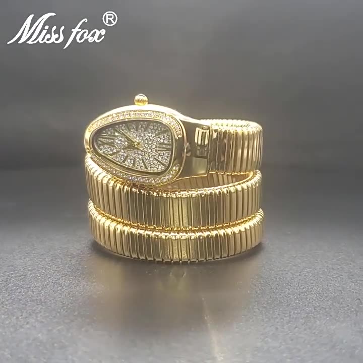 Snake watchQuartz movementDiamondsStainless steelThickness 9mmDial diameter 37mmWaterproofTop qualitymanufacturers 003