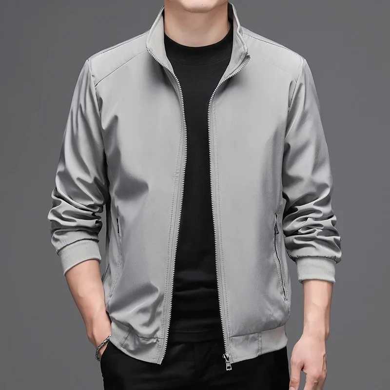 Spring and summer mens business jacket solid mens thin jacket casual mens jacket bomber jacket W241111