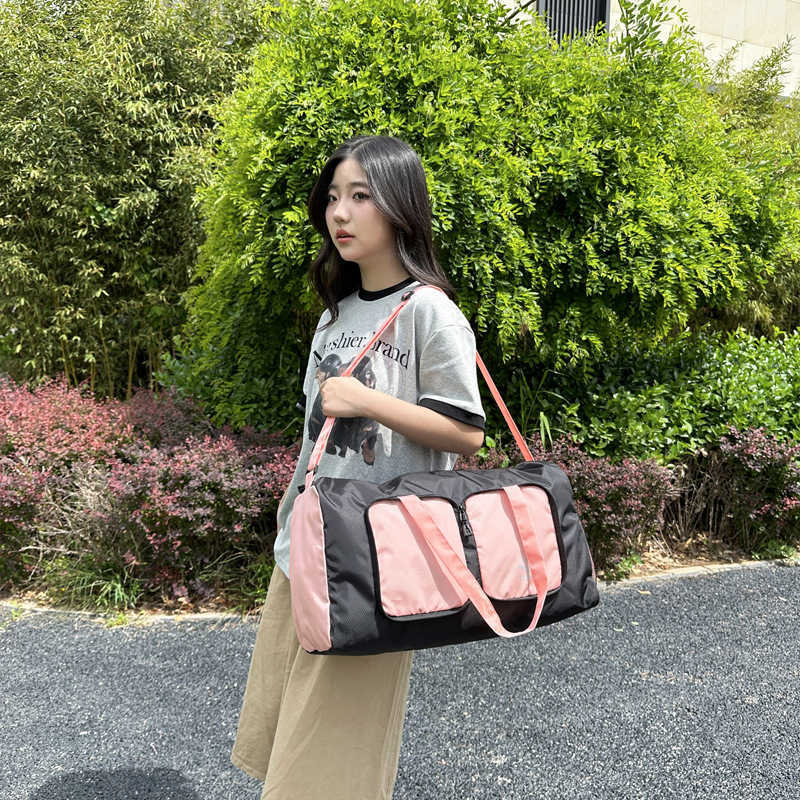 Portable Folding Storage Bag Hand Held Training Bag Mens and Womens Outdoor Short Distance Large Capacity Travel Bag