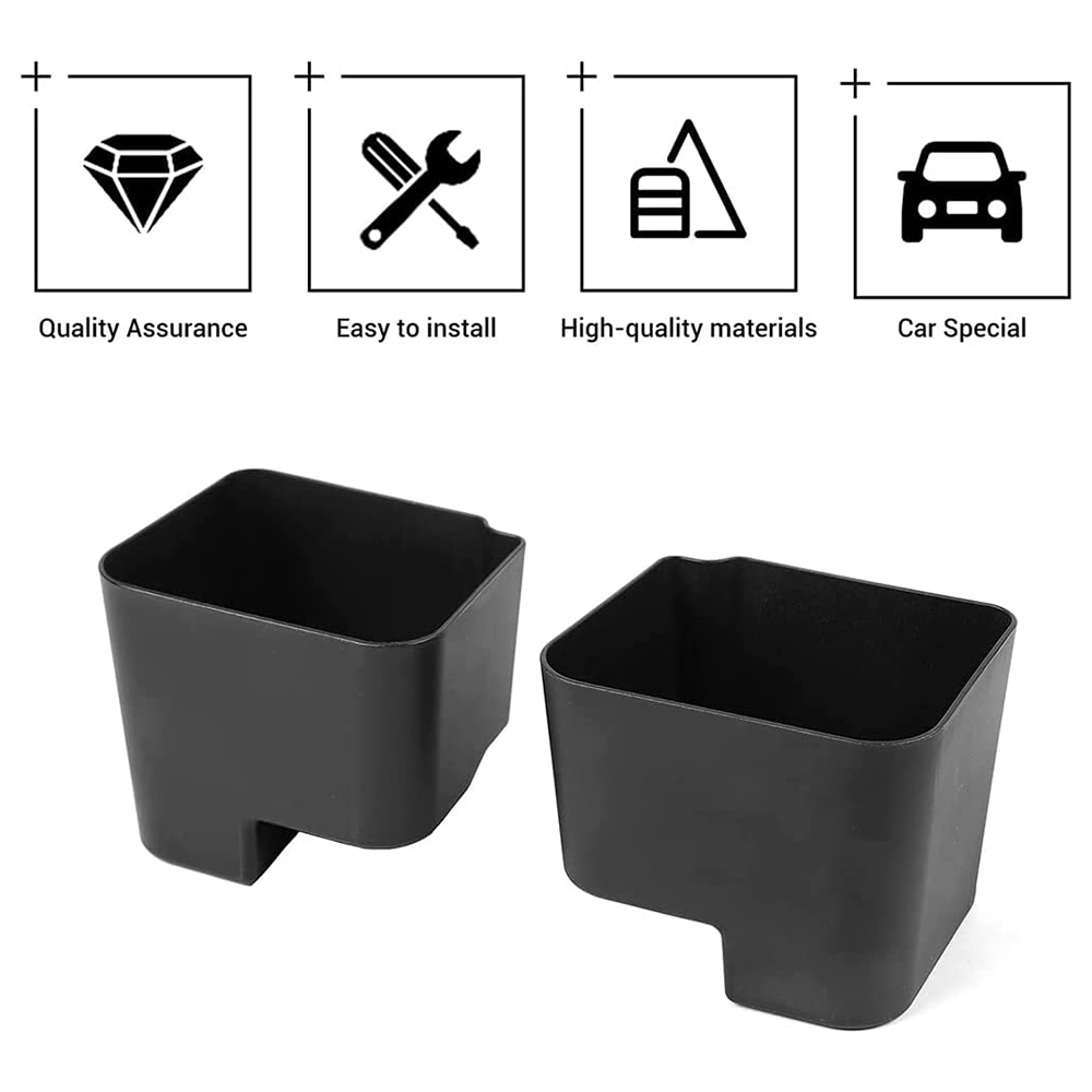 1 SET RearSeat Storage Tray Organizer Rear Seat Box Accessory For Jeep Wrangler JK JL 2007-2023+ Automotive Interior