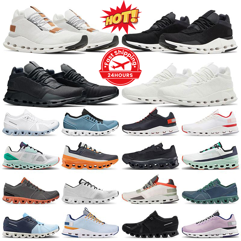 Designer sneakers men running shoes on cloudes Triple Black Navy Blue Grey womens outdoor sports trainers