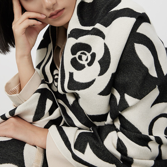 High quality fashion design,Women's autumn and winter outside with shawl warm fashion neck