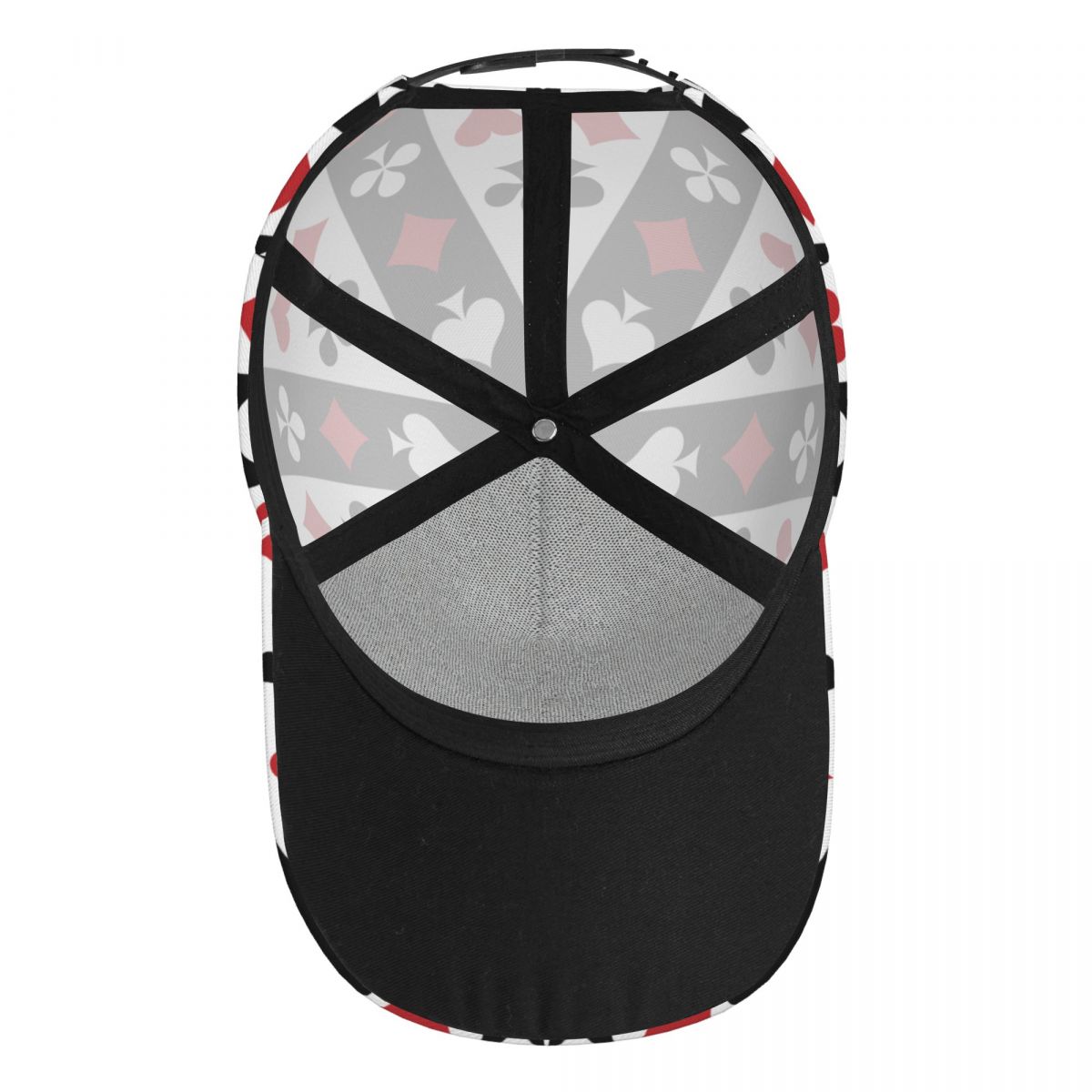 Poker Red Black Alice In Wonderland Outdoor Sport Caps Baseball Hat Men Women Visor Cap Cap Street Hip Hop Caps golf hat men