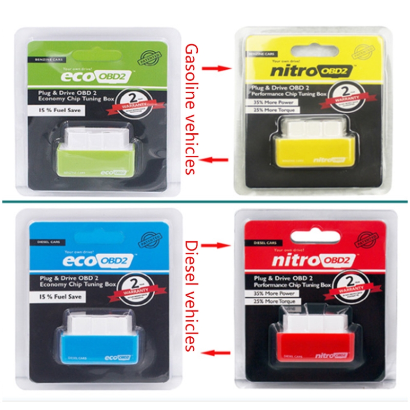 NITROOBD2 Vehicle Fuel Economizer Gas Oil Fuel Saver Tool Durable Car Economizer Tuning Box for Car P9JC