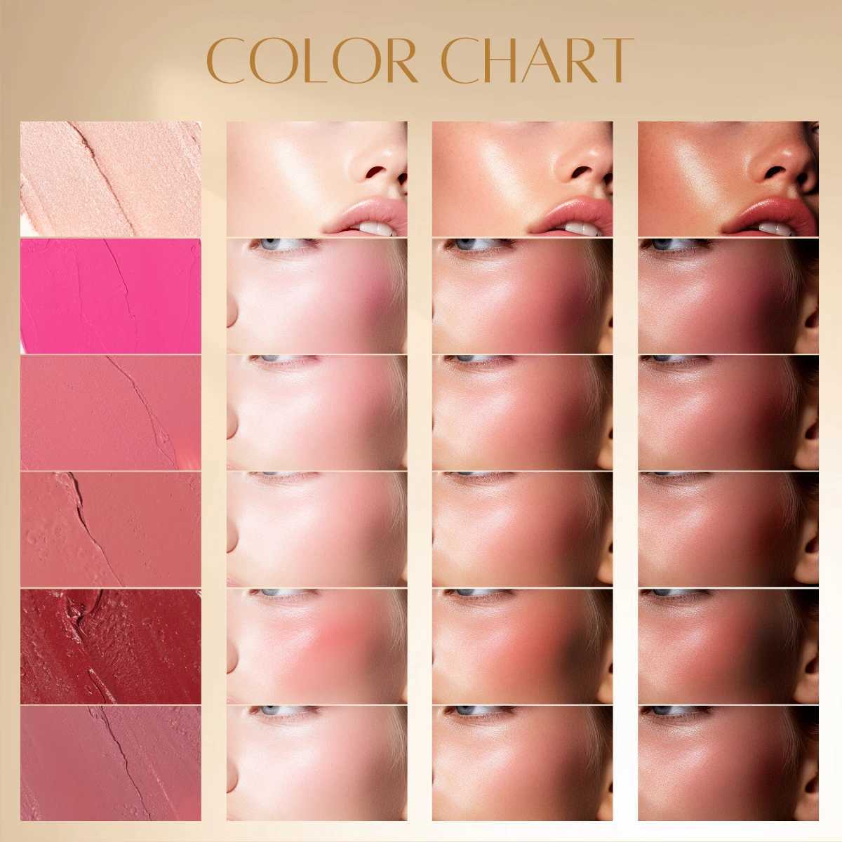 Vegan Cruelty-Free Big Volume Creamy Blusher Waterproof Long Lasting High Pigment Face Blush Lip And Cheek Tint Balm Blush StickXJ241111