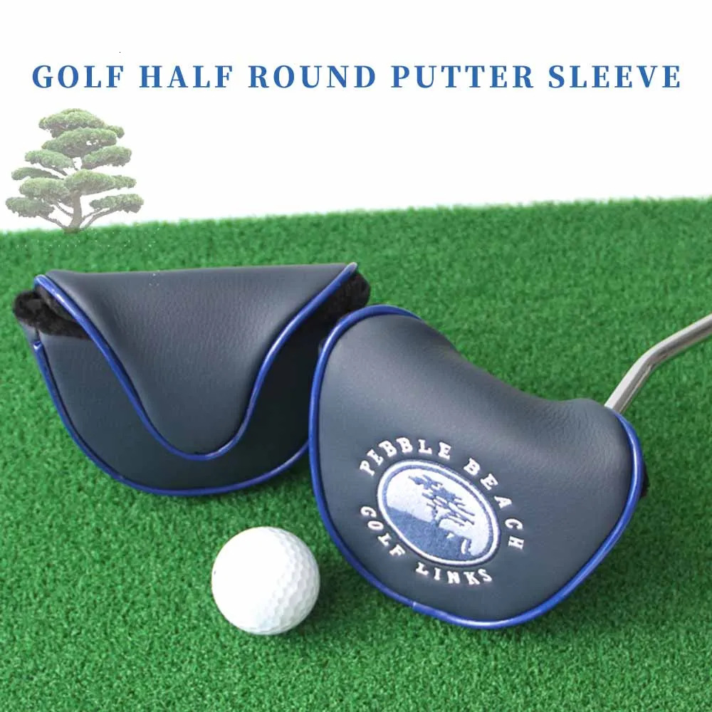 1Pcs Golf Mallet Putter Cover Small Tree Pattern Head Covers Club Accessories Magnetic Closure Headcover 240411
