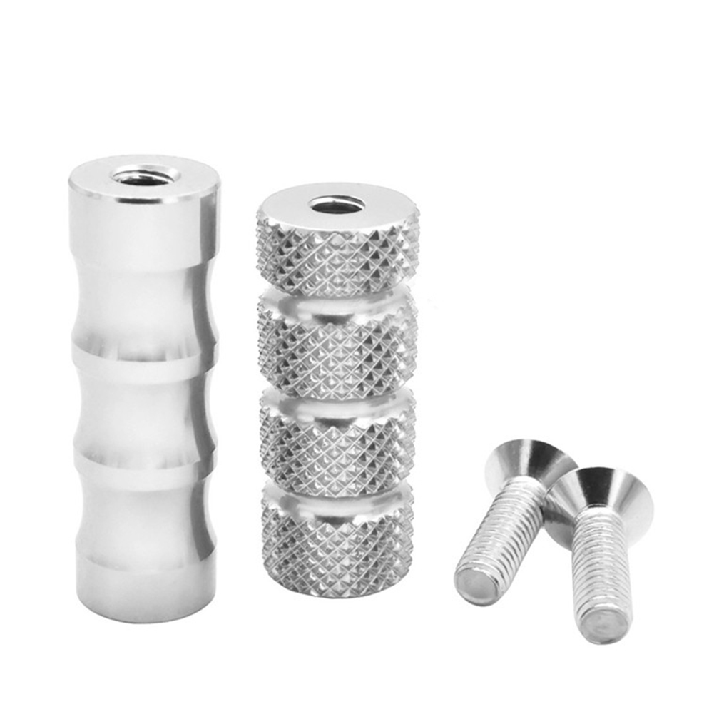 2PCS Motorcycle CNC Universal M6 Racing Gear Shift Lever Peg Brake Pedal Shifter Foot Pegs Motorbike Footrests Footpeg Aluminum