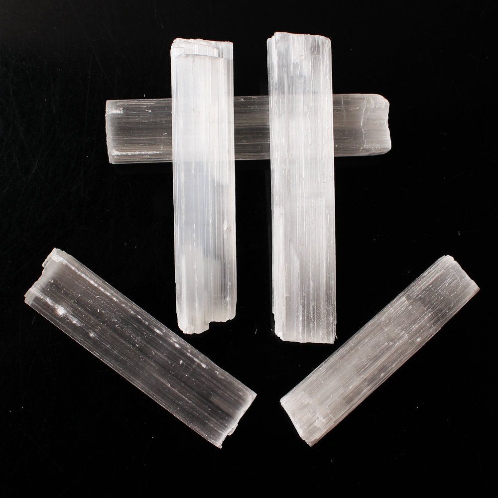 Jewelry Making Mineral Specimen Raw Gemstone Crystal Quartz White Selenite Wand Healing Stone Natural Gypsum Sticks