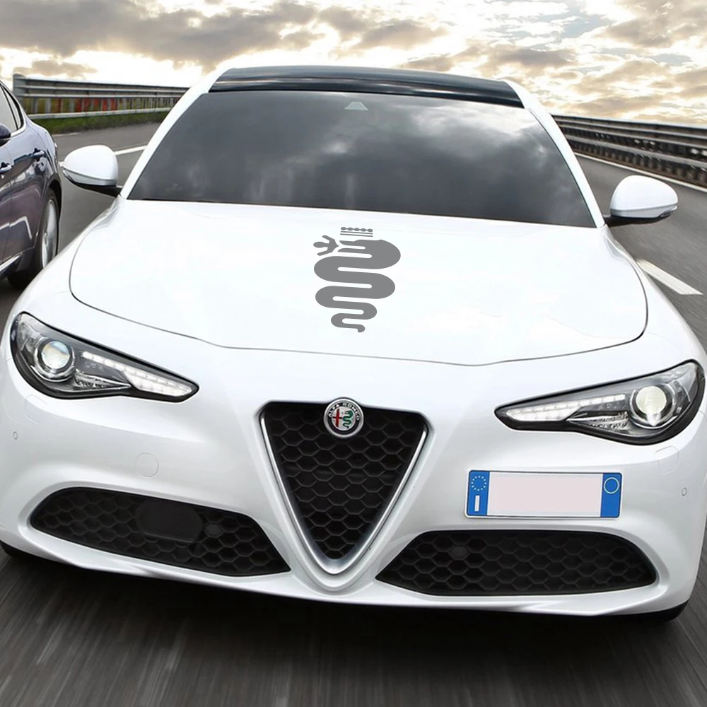 Car Bonnet Hood Cover Stickers Durable DIY Vinyl Decals for Alfa Romeo MiTo Giulia Giulietta 147 156 159 166 Accessori Auto