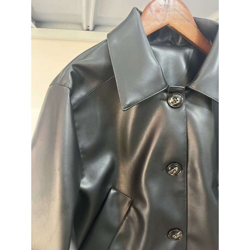 shanshi leather jacket women new women's clothing series leather short jacket