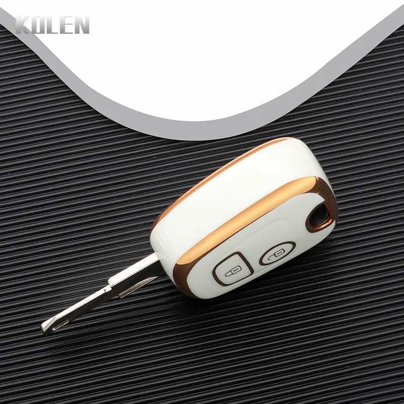 NEW TPU Remote Car Key Case Shell Cover For Peugeot new 106 107 2025 206 207 306 307 406 407 For Citroen C1 C4 Protector Fob Accessories