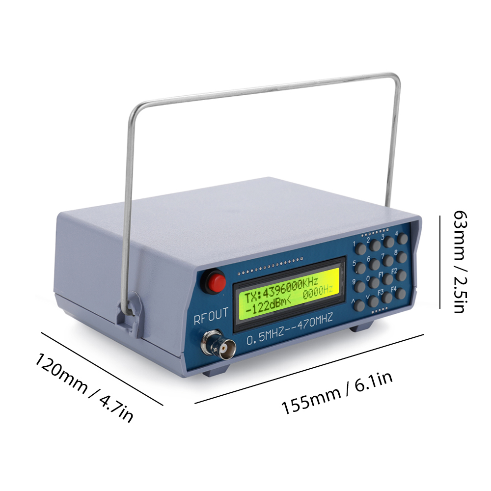 0.5MHz-470MHz RF Signal Generator Meter Tester for FM Radio Walkie-talkie Debug Digital CTCSS Singal Output