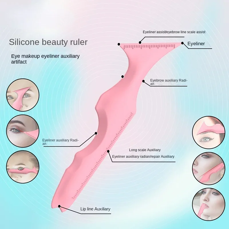 1PC Resusable 2025 Silicone Eyeliner Ruler Multi-Functional new Eye Makeup Auxiliary Eyeliner Tools