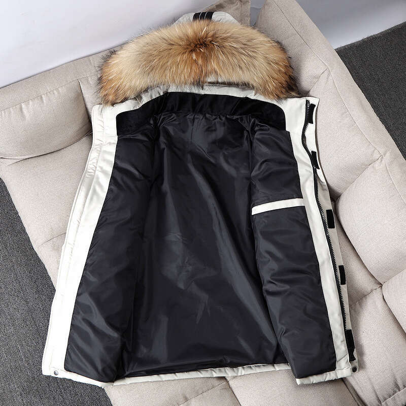 2024 New Down Short Style Men, Winter Thick Fur Collar Casual Jacket For Women, Japanese And Korean Versions, Running Men