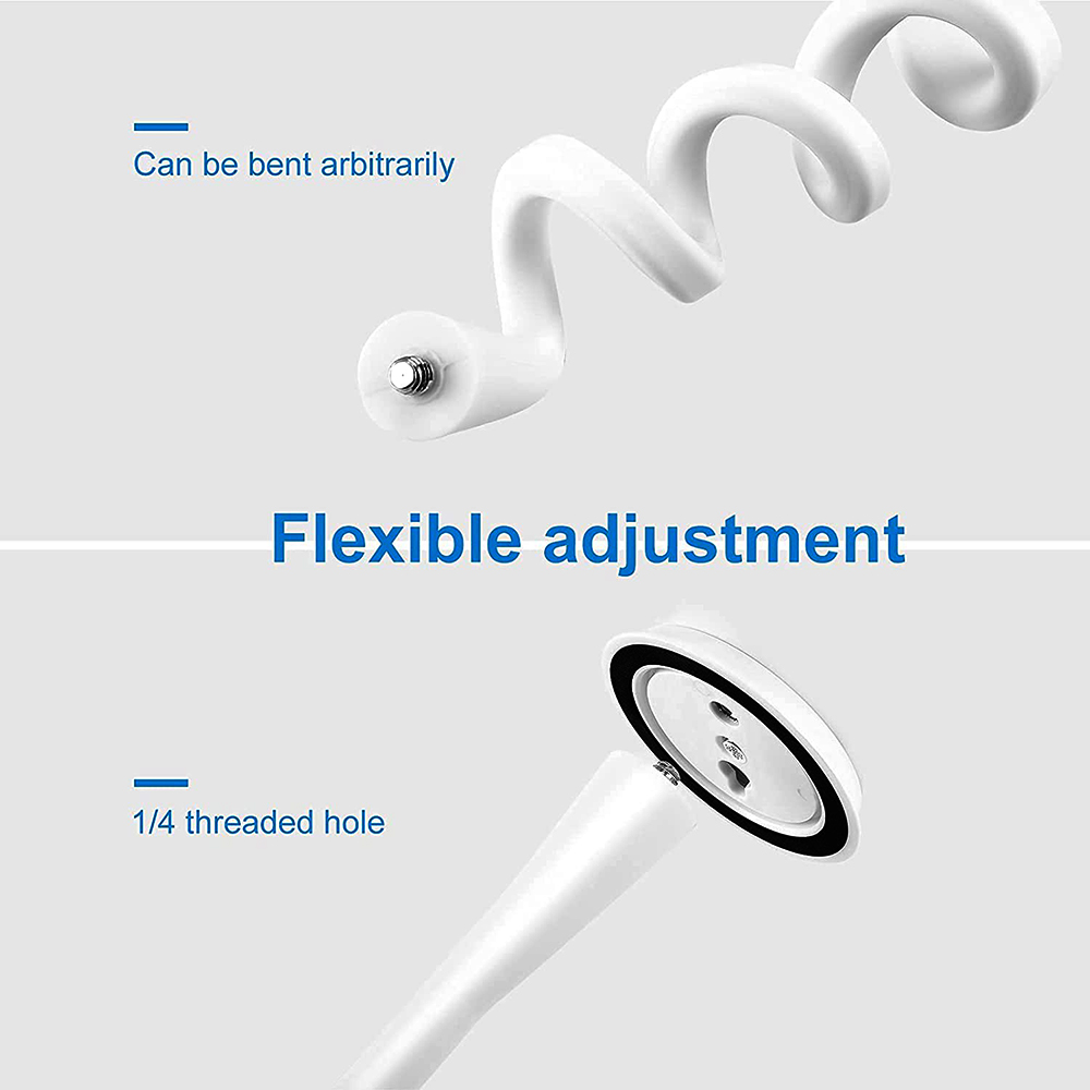 Silicone Soft Bracket IP Camera Holder Baby Monitor Stand Hole-Free Crib Cradle Rod Hose Support Flexible Twist Mounting