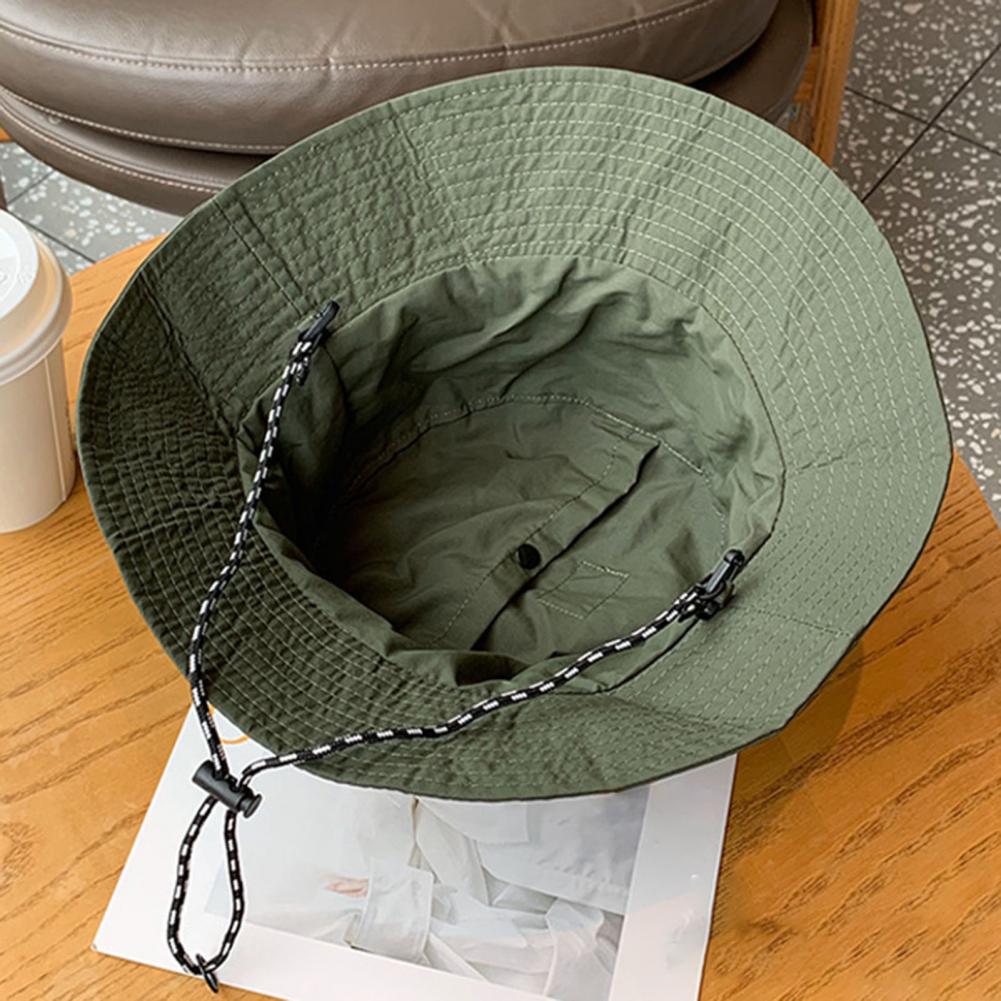 Women Men Fisherman Hat Flat Top Round Men Bucket Hat Sunscreen Breathable Waterproof Foldable Easy Storage Bucket Hat Headwear