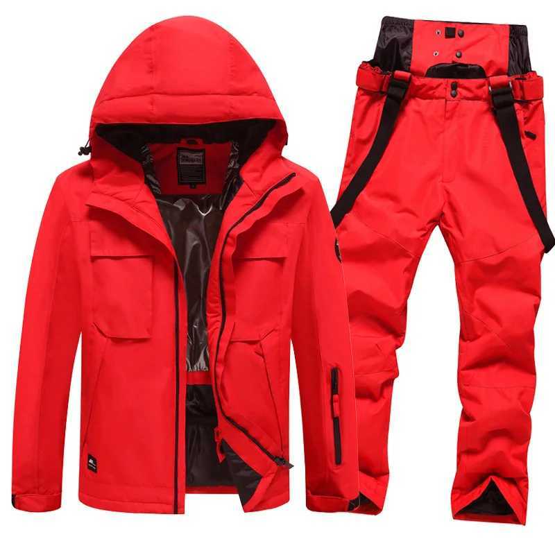 Suits Super Warm Ski Suit for Women Snow Down Jacket and Pants Outdoor Waterproof Breathable Female Snowboard Wear Skiing Outfits S2411119