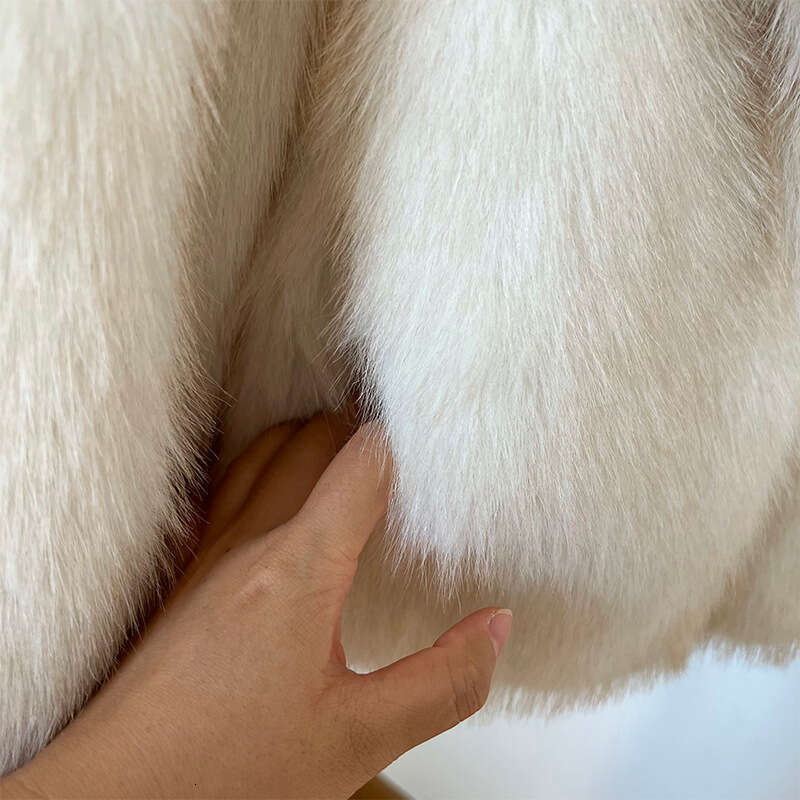 shanshi fur coat women New fashionable loose synthetic lapel women's clothing imitation fox fur jacket top