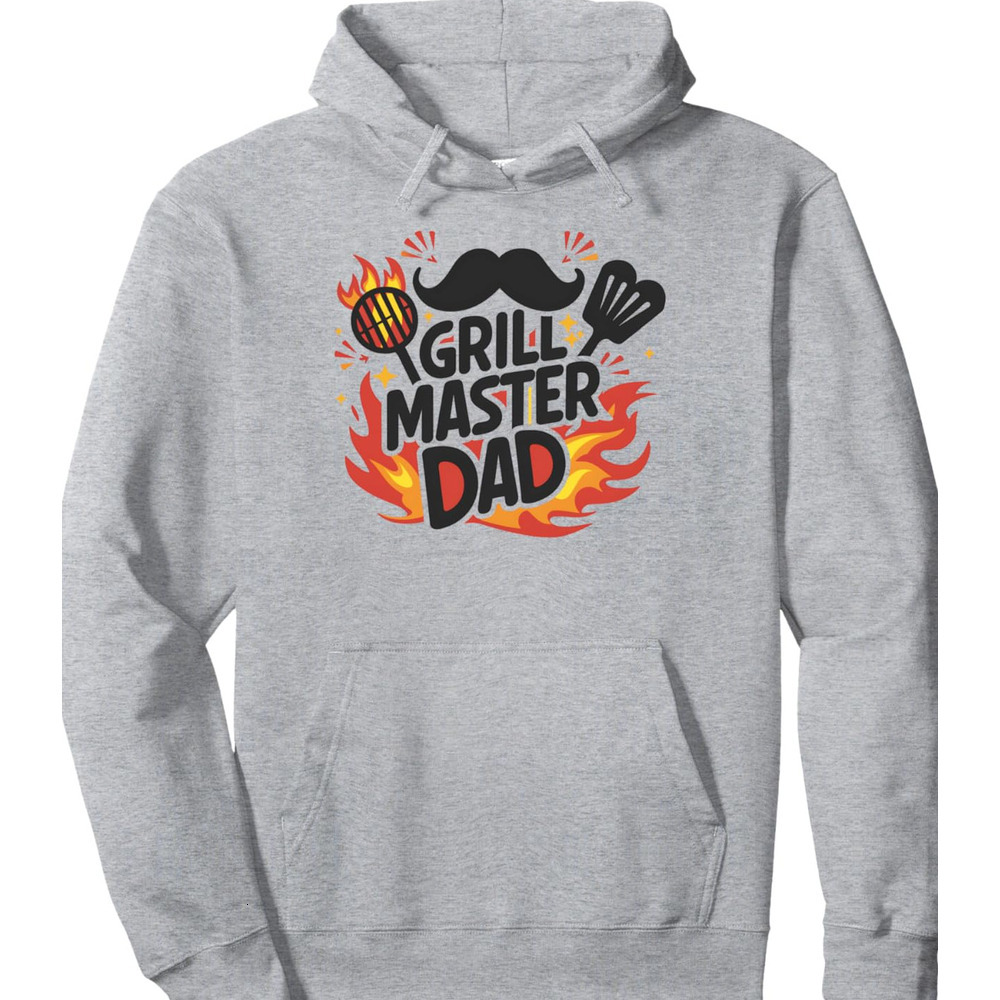 Hoodie for Mens Womens Grill Master Dad BBQ Grilling Dad Funny Grilling Pullover Hoodie Graphic Hoodies sweatshirt