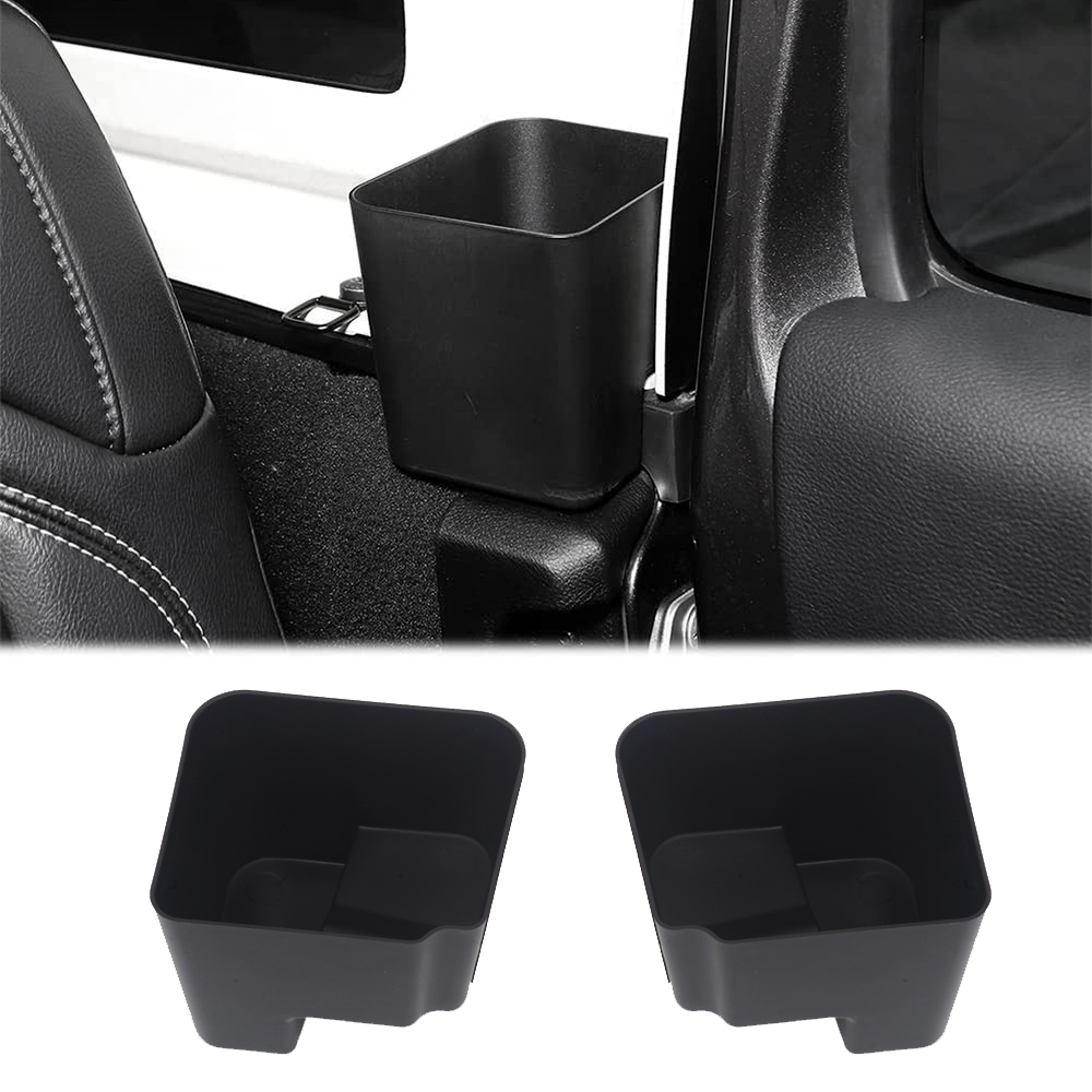 1 SET RearSeat Storage Tray Organizer Rear Seat Box Accessory For Jeep Wrangler JK JL 2007-2023+ Automotive Interior
