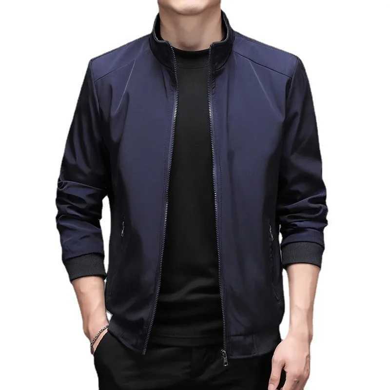 Spring and summer mens business jacket solid mens thin jacket casual mens jacket bomber jacket W241111