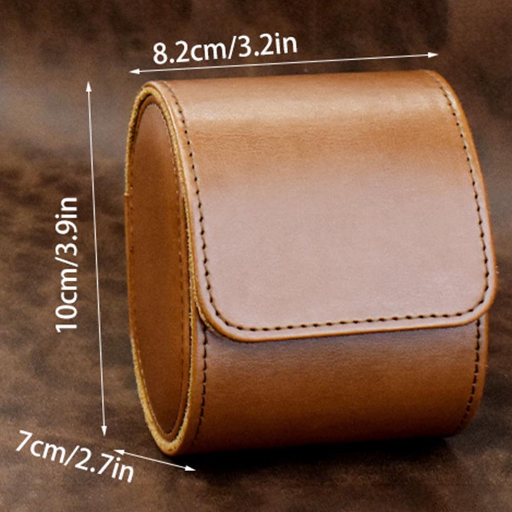 Watch Display Case Style Wear Resistant Dustproof Soft Liner Protect Watch Faux Leather Watch Storage Box with Removable Pillow
